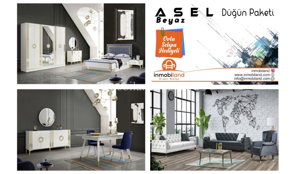 Asel Beyaz Düğün Paketi