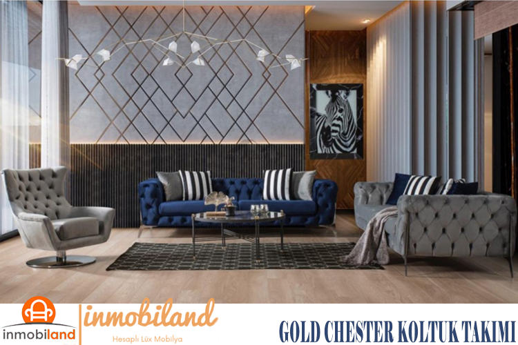 Gold Chester Koltuk Takımı